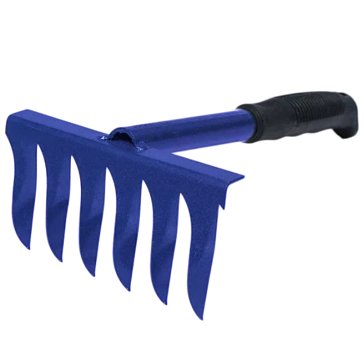 Изображение товара Грабли витые ГВ-6 стальные с пластиковой ручкой - легкие и надежные для сада