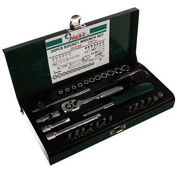Изображение товара Профессиональный набор инструментов Hans 2633M 33 предмета в металлическом кейсе