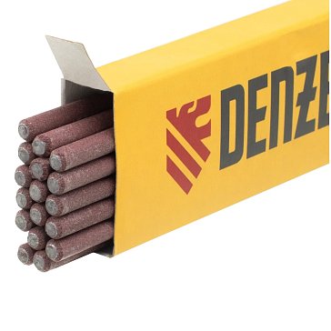 Изображение товара Электроды Denzel DER-46 97516, диам. 4 мм, 1 кг, рутиловое покрытие