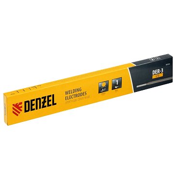 Изображение товара Электроды Denzel DER-3 97510, диам. 3 мм, 1 кг, рутиловое покрытие