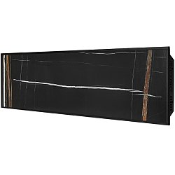 Отопительная панель Stout BLACK STONE SCT SCT-00BB-012030, 120*30, черный гранит / черный корпус