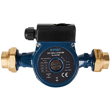 Изображение товара Циркуляционный насос Stout SPC-0011-2540180 4 м подъёма, 74 Вт, 230 В