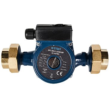 Изображение товара Циркуляционный насос Stout SPC-0011-3240180 230 В 74 Вт 4 м для систем отопления и горячей воды