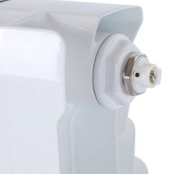 Радиатор Stout Space 500 SRB-0320-050009, 9 секций, биметаллический, нижнее правое подключение, RAL9016