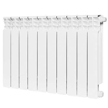 Изображение товара Биметаллический радиатор Stout Space 500 10 секций белый 561 мм