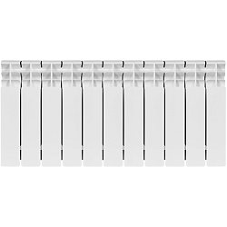 Радиатор Stout TITAN 350 SRB-3310-035011, 11 секций, биметаллический, боковое подключение, белый RAL 9016