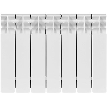 Изображение товара Радиатор Stout TITAN 350 SRB-3310-035007, 7 секций, биметаллический, боковое подключение, белый RAL 9016