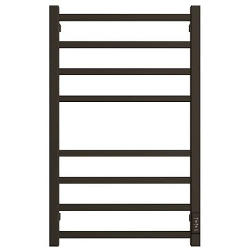 Изображение товара Полотенцесушитель электрический Stout FORTE quadro SHQ-F2QQ-008050, 80*50, черный матовый