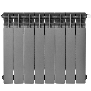 Изображение товара Радиатор Stout TITAN VENTIL 500 SRB-3320-050008 7024, 8 секций, биметаллический, нижнее правое подключение, графит RAL 7024