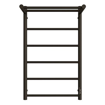 Изображение товара Электрический полотенцесушитель Stout JAZZ round SHQ-J2RR-F08050 80х50 см черный матовый