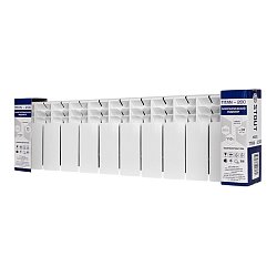 Радиатор Stout TITAN 200 SRB-3310-020010, 10 секций, биметаллический, боковое подключение (белый RAL 9016)