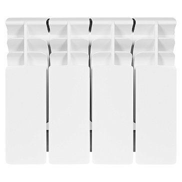 Изображение товара Радиатор Stout TITAN 200 SRB-3310-020004, 4 секции, биметаллический, боковое подключение (белый RAL 9016)