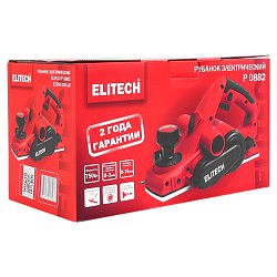 Рубанок Elitech P 0882, 750Вт., ширина-82мм,глуб-3мм