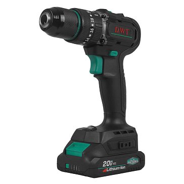 Изображение товара Аккумуляторная дрель-шуруповерт DWT ASBP-20 DNG-2 BMC, ударная, бесщеточная, 20 В / 2 Ач Li-ion, 60 Нм, 2 АКБ