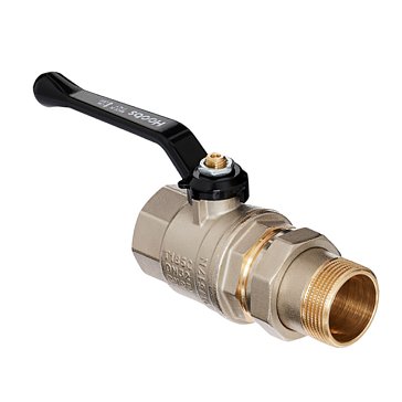 Изображение товара Кран шаровой Hoobs ORION 15123H, с американкой, НР/ВР, 3/4'', с алюминиевым рычагом