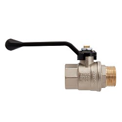 Кран шаровой Hoobs ORION 15114H, НР/ВР, 1'', с алюминиевым рычагом