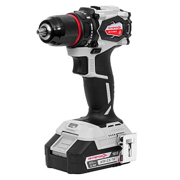 Изображение товара Бесщеточная аккумуляторная дрель-шуруповерт Интерскол ДА-13/18В 55, Li-ion АПИ, кейс, 2 аккумулятора 2,5Ач, ЗУ