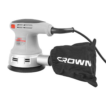 Изображение товара Шлифмашина эксцентриковая Crown CT13394 240 Вт 125 мм с пылесосом