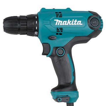 Изображение товара Сетевая дрель-шуруповерт Makita DF0300X3 профессиональный, 2 скорости, 20 ступеней крутящего момент