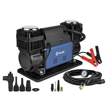 Изображение товара Компрессор автомобильный БелАК Х-СЕРИЯ БАК.99358 двухпоршневой 12V 300 л/мин