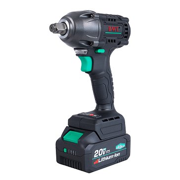 Изображение товара Бесщеточный аккумуляторный ударный гайковерт DWT ABWP-20 HDN-4C2 BMC 20В 4Ач 500 Нм