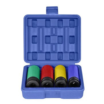 Изображение товара Набор ударных головок БелАК БАК.07125 1/2 дюйма 4 предмета хромомолибденовая сталь