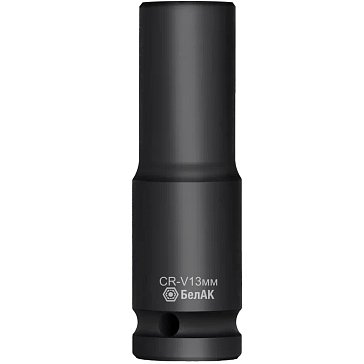 Изображение товара Ударная шестигранная удлиненная головка БелАК БАК.07154, 13 мм, 1/2", CRV