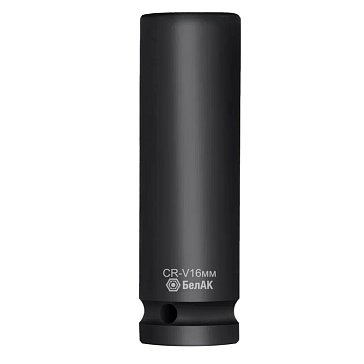 Изображение товара Ударная шестигранная удлиненная головка БелАК БАК.07157, 16 мм, 1/2", CRV 