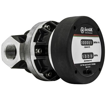 Изображение товара Счётчик для жидкостей БелАК БАК.12016, механический, ДТ/масло/бензин 