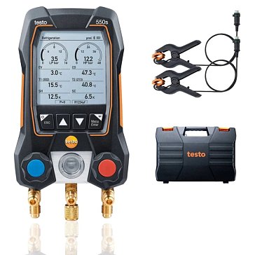 Изображение товара Цифровой манометрический коллектор Testo 550s к0000037377, комплект 1, в кейсе
