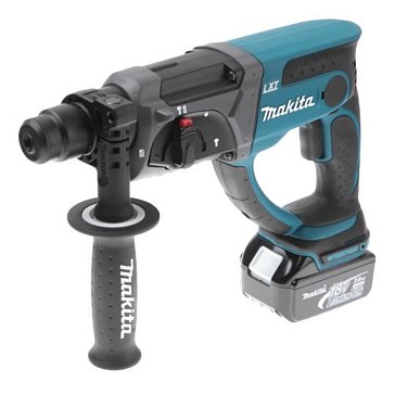 Изображение товара Аккумуляторный перфоратор Makita DHR202RFE, SDS-Plus (энергия удара 1.9 Дж, инструмент и 2 аккумулятора, вес 3.5 кг)