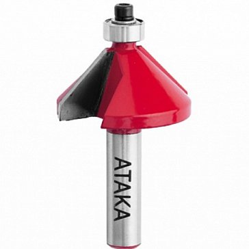 Изображение товара Фреза Атака 132320, кромочная конусная, 45' ф32*15/56мм, хв.12мм