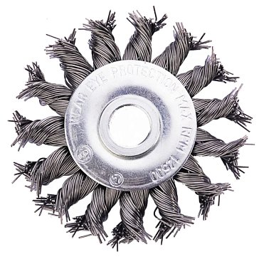 Изображение товара Щетка для УШМ Атака N135 150 мм витая для очистки краски лака