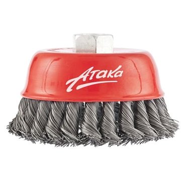 Изображение товара Щетка Атака N162 34726 для УШМ 100 мм витая нержавеющая сталь