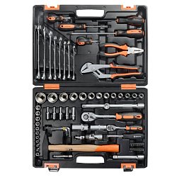 Набор инструментов Вихрь 73/6/7/4, CrV, 1/2", 1/4", 76 предметов