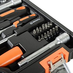 Набор инструментов Вихрь 73/6/7/4, CrV, 1/2", 1/4", 76 предметов