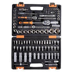 Набор инструментов Вихрь 73/6/7/5, CrV, 1/2", 1/4", 94 предмета