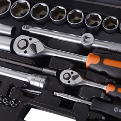 Набор инструментов Вихрь 73/6/7/5, CrV, 1/2", 1/4", 94 предмета