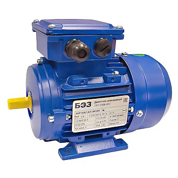 Изображение товара Электродвигатель ТМ БЭЗ 63B6 Ал IM1081 0,25 кВт 1000 об мин корпус алюминий