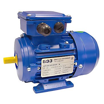 Изображение товара Электродвигатель ТМ БЭЗ АИР 71A2 Ал 0,75 кВт, 3000 об/мин, Россия