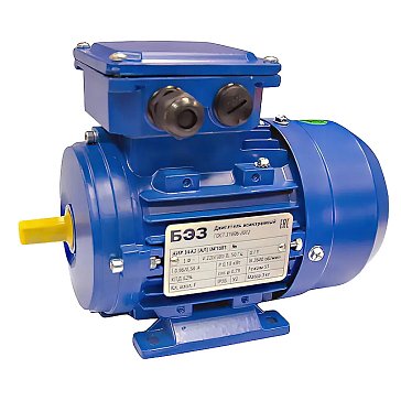 Изображение товара Электродвигатель ТМ БЭЗ АИР 90L6 Ал IM1081 37500, 1,5 кВт, 1000 об мин, корпус алюминий