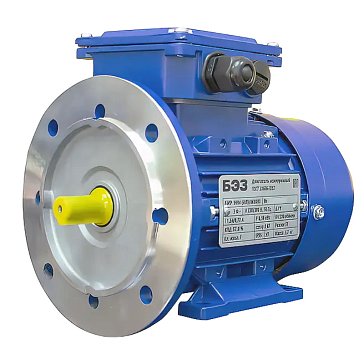 Изображение товара Электродвигатель ТМ БЭЗ АИР 56B2 0.25 кВт 3000 об/мин корпус алюминий Россия