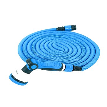 Изображение товара Длина 15 метров растягивающийся поливочный шланг Unipump ROLL TELESCOPE 36705