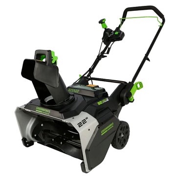 Изображение товара Аккумуляторный снегоуборщик Greenworks 82SN22 2603307UH 56 см бесщеточный для дома и дачи