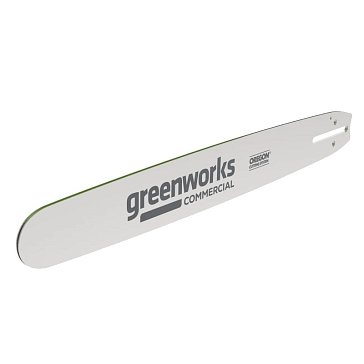 Изображение товара Шина Greenworks 2963207, 457 мм, паз 1,3 мм, для цепной пилы 2009607 