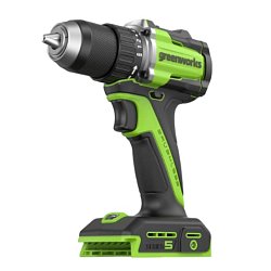 Дрель-шуруповерт аккумуляторный Greenworks DD560 3708407, 24В, б/щ (без АКБ и ЗУ)