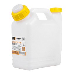 Емкость для приготовления топливной смеси Rezer 03.011.00083, 1л., отсек замера масла + отсек для смешивания с бензином