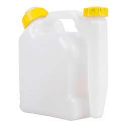 Емкость для приготовления топливной смеси Rezer 03.011.00083, 1л., отсек замера масла + отсек для смешивания с бензином