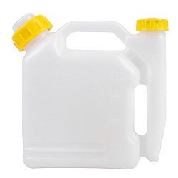 Емкость для приготовления топливной смеси Rezer 03.011.00083, 1л., отсек замера масла + отсек для смешивания с бензином