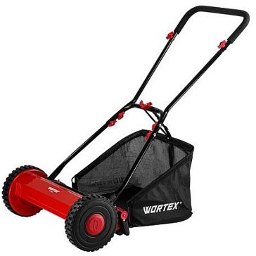 Изображение товара Газонокосилка механическая Wortex HLM 4039 1334457, шир. 400 мм., выс. 16-39 мм.